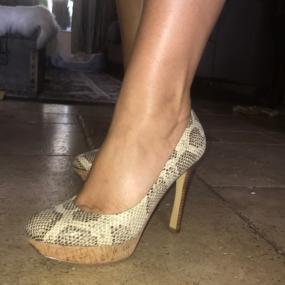 Snakeskin heels